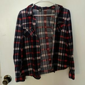 Red, white, and blue flannel